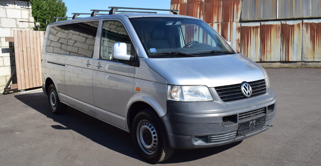 <b>VW T5 Long, 9-sēdvietas, 2007.D 1.9D 75kw, AR 0% PIRMO IEMAKSU</b>