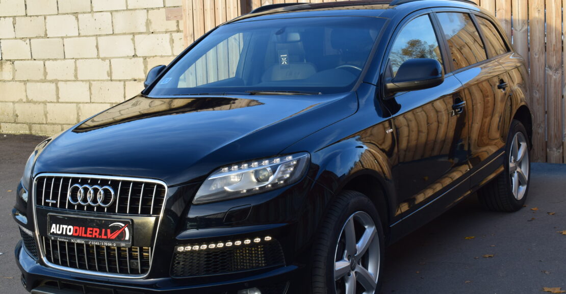 <b>Audi Q7 S-Line 2015.G, 3.0D,  BEZ PNEIMO, AR 0% PIRMO IEMAKSU</b>