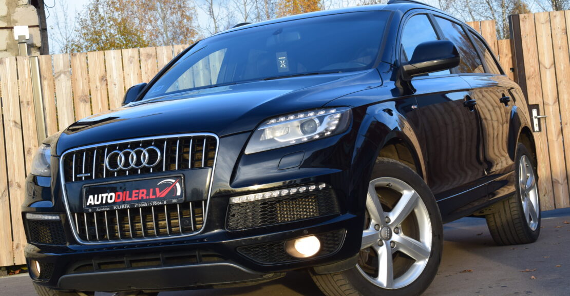 <b>Audi Q7 S-Line 2015.G, 3.0D,  BEZ PNEIMO, AR 0% PIRMO IEMAKSU</b>