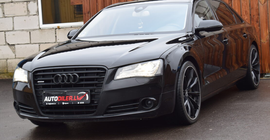 <b>Audi A8 LONG 4.2D 258KW, 2012.G, AR 0% PIRMO IEMAKSU</b>