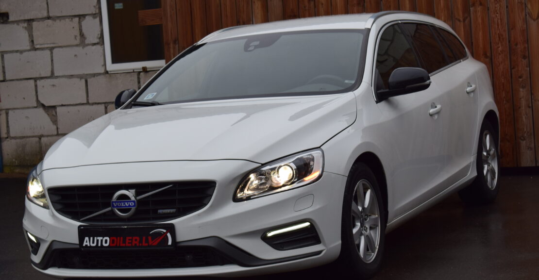 <b>Volvo V60 R-Design 2.0D 133Kw, 2014.G. AR 0% PIRMO IEMAKSU</b>