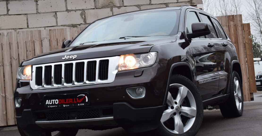 <b>Jeep Grand Cherokee 3.0D 177Kw 2012.G, OVERLAND KOMPLEKTĀCIJA, AR 0% PIRMO IEMAKSU</b>