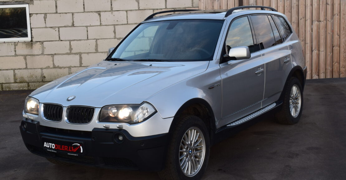 <b>BMW X3 2005.G. 3.0D 150kw, Tikko izzieta jauna TA</b>