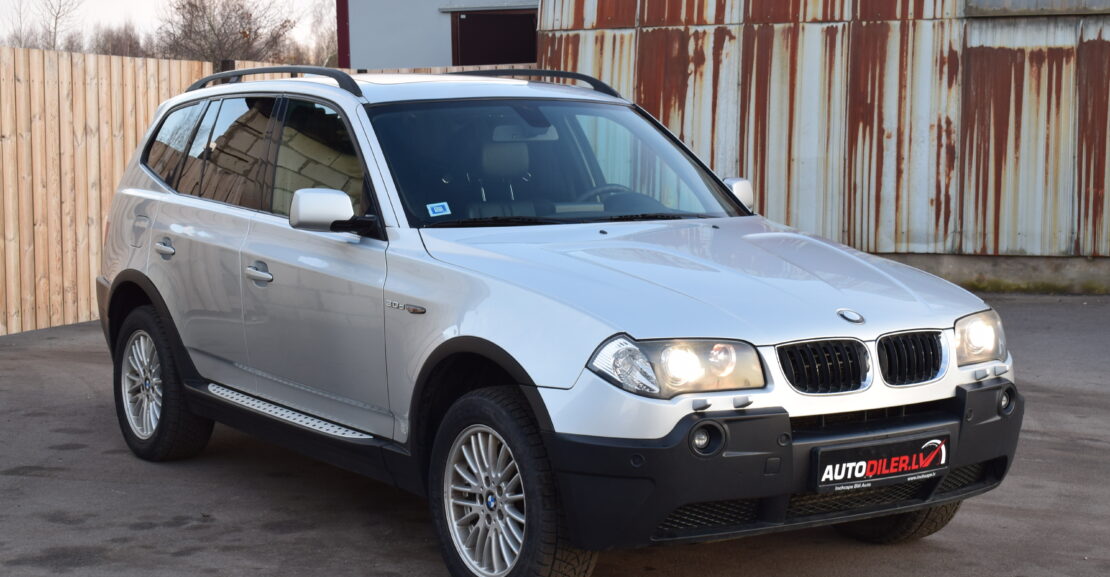 <b>BMW X3 2005.G. 3.0D 150kw, Tikko izzieta jauna TA</b>