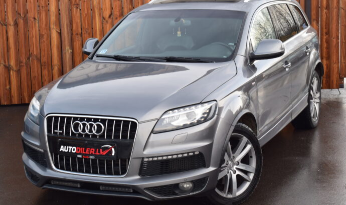 Audi Q7 S-Line, Facelift,  2010.G, 3.0D, 176Kw, Ar Jaunu Teh.Apskati