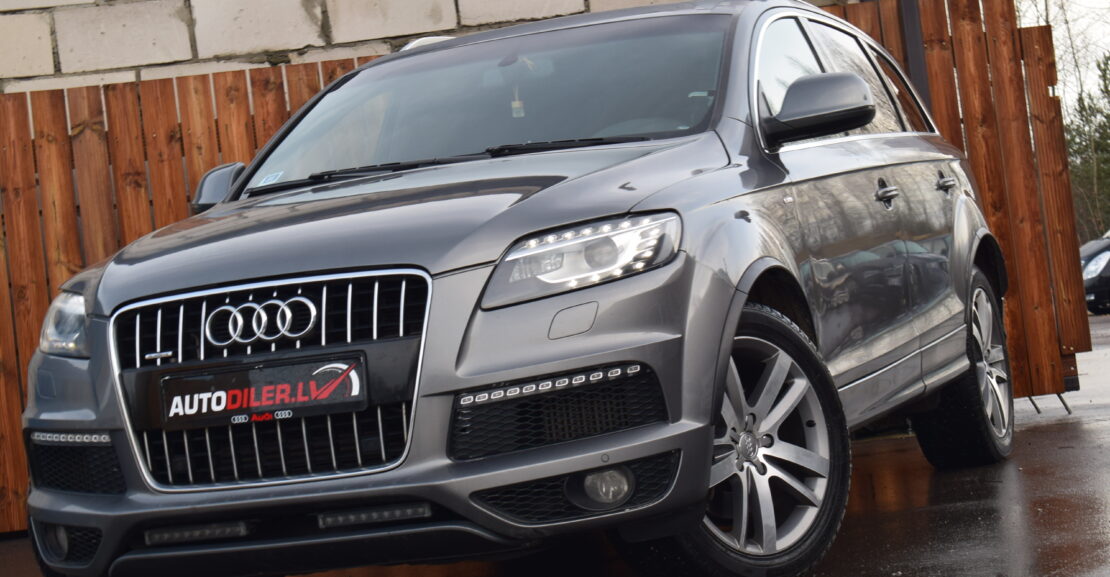 <b>Audi Q7 S-Line, Facelift,  2010.G, 3.0D, 176Kw, Ar Jaunu Teh.Apskati</b>